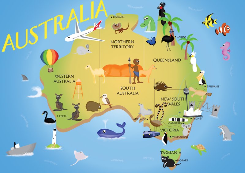 australia map